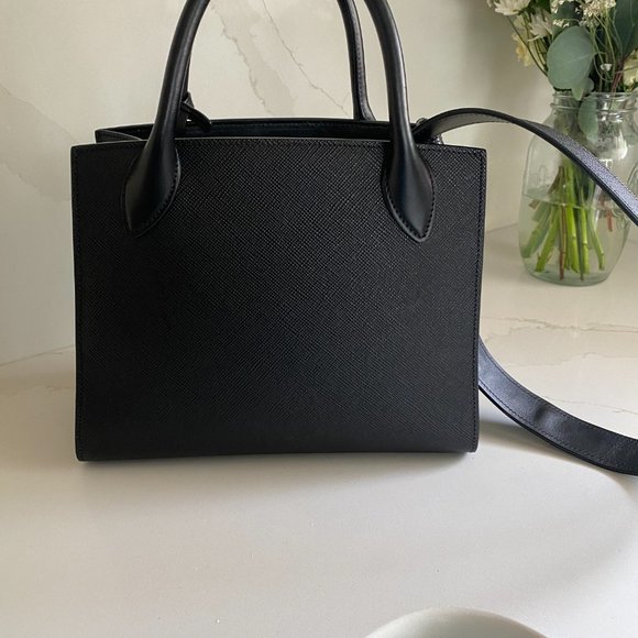 Prada Monochrome small Saffiano bag in black - Picture 6 of 6